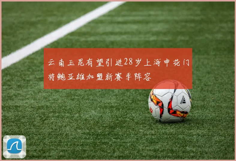 云南玉昆有望引进28岁上海申花门将鲍亚雄加盟新赛季阵容